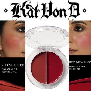 Kat Von D Good Apple Blush Balm Duo in Red Meadow NIB